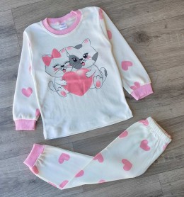 Пижама Supermini "Котики" розовый, девочка 4-5-6 лет