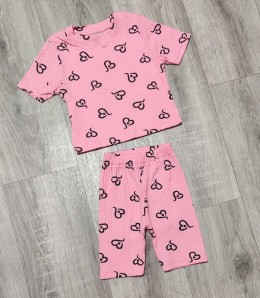 Костюм «Сердечко 2» розовый , девочка 2-3-4-5 лет