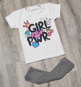 Костюм «Girls» серый(графитовый), девочка 3-5-7-9 лет