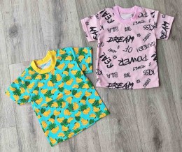 Футболка «Рисунки» микс цветов, девочка 1-2-3-4-5 лет