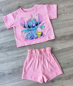 Костюм «Стич» розовый, девочка 2-3-4-5-6 лет