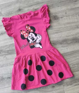 Платье «Mouse» малиновый, 3-5-7-9 года
