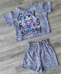 Костюм «Girl» серый, девочка 2-3-4-5-6 лет