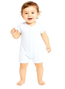 Пісочник «Однотонний» білий, унісекс 3-6-9-12 місяців