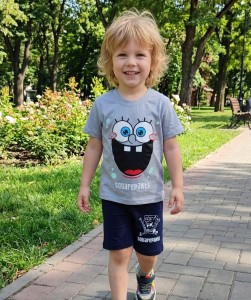 Костюм "Squarepants" Сірий, хлопчик 3-4-5-6 років