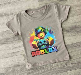 Футболка "Роблокс" бежевый, мальчик 1,5-3-5-7-9 лет