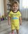 Костюм "Доброго вечора ми з України!" жовтий, хлопчик 6-9-12-18 місяців, фото