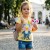 Футболка Реll "Meow" жёлтая, девочка 4-5-6-7-8 лет, фото