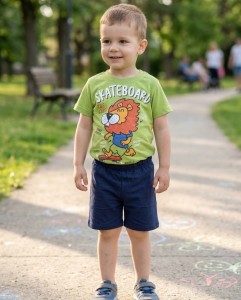 Костюм Buyomus "Skateboard" салатовий, хлопчик 3-4-5-6 років
