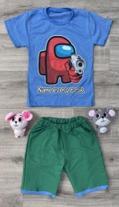 Костюм "Name every task" голубой, мальчик 5-6-7 лет