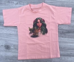 Футболка «Mavka» персиковый, девочка 7-8-9-10 лет