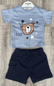 Костюм Partner «Bear» бледно-синий, мальчик 9-12-18-24 месяцев