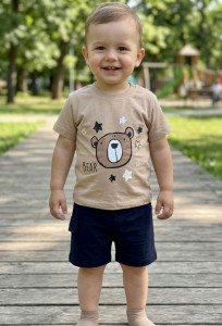 Костюм Partner «Bear» бежевий, хлопчик 9-12-18-24 місяців