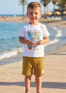 Костюм Partner «Tropical» горчичный, мальчик 2-3-4-5 лет