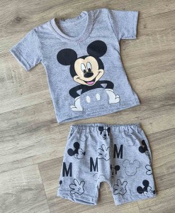 Костюм «Mouse» серый, мальчик 6-9-18-36 месяцев