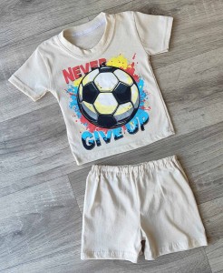 Костюм «Never» бежевый(светлый), мальчик 9-18мес-3-5 лет