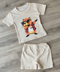 Костюм «Бобер» бежевый(светлый), мальчик 3-5-7-9 лет