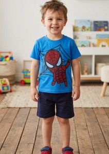 Костюм Gules "Spider-man" синій, хлопчик 1-2-3 роки