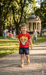 Костюм Mini Joy "Pawsome pups" червоний, хлопчик 6-9-12-18 місяців