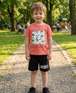 Костюм Minitix «Dino» кораловий, хлопчик 2-3-4-5 років