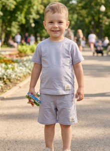 Костюм Partner «Однотонний» світло-сірий, хлопчик 2-3-4-5 років
