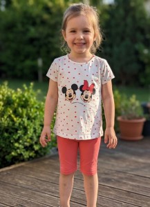 Костюм My Bella «Minnie» коралловый, девочка 6-9-12-18 месяцев