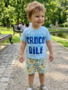 Костюм Bebellom «Crocodile» блакитний, хлопчик 2-3-4-5 років
