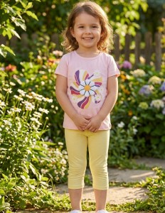 Костюм Eymus «Цветочек» розовый, девочка 1-2-3 года