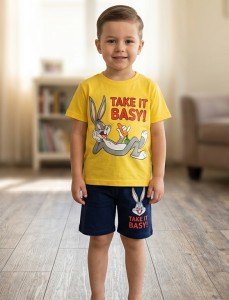 Костюм "Take it Basy" жовтий, хлопчик 3-4-5-6 років
