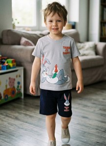 Костюм "Take it Basy" сірий, хлопчик 3-4-5-6 років