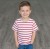 Футболка «Полосочка» красный, девочка 6-7-8-9 лет, фото