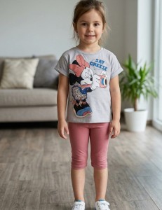 Костюм Baby Wood «Minnie, Say cheese» тёмно-коралловый, девочка 9-12-18-24 месяцев
