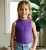 Майка «Однотонная» фиолетовый, девочка 7-8-9 лет, фото