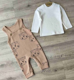 Комбинезон Hunny Kids "Тигрёнок" коричневый, мальчик 6-9-12-18 месяцев