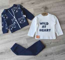 Костюм Hunny Kids «Тигрёнок» синий(темный), мальчик 6-9-12-18 месяцев