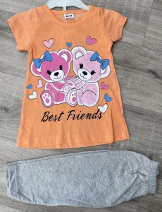 Костюм Spoons «Best friends» оранжевый, девочка 3-4-5-6 лет