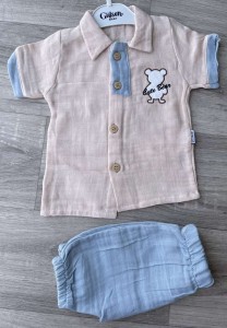 Костюм Gulsen «Cute Bear» голубой, мальчик 6-9-12-18 месяцев