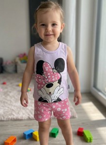 Костюм Minitix «Minnie» сиреневый, девочка 9-12-18-24 месяцев