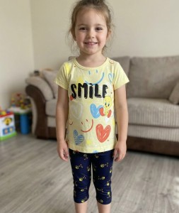 Костюм Spoons «Smile» жёлтый, девочка 3-4-5-6 лет