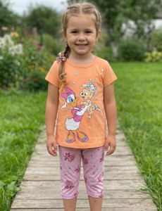 Костюм Spoons «Daisy» оранжевый, девочка 3-4-5-6 лет