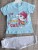 Костюм Mini Mika «Baby cute cat!» бирюзовый, девочка 9-12-18-24 месяцев, фото 1