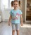 Костюм Mini Mika «Baby cute cat!» бирюзовый, девочка 9-12-18-24 месяцев, фото