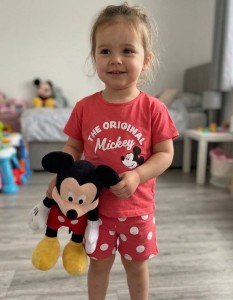 Костюм My Bella «The original Mickey» коралловый, девочка 2-3-4-5 лет