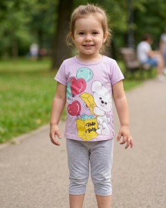 Костюм Spoons «Hello Baby» сиреневый, девочка 3-4-5-6 лет