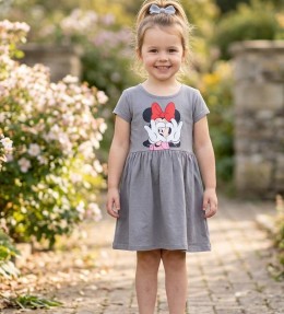 Платье Liliboom «Minnie» графитовый, 3-4-5-6-7 лет