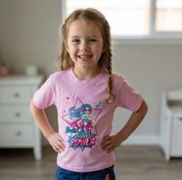 Футболка "Barbie" розовая, девочка 5-6-7-8 лет