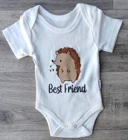 Боди Findik «Best friend» белый, унисекс 3-6-9-12-18 месяцев