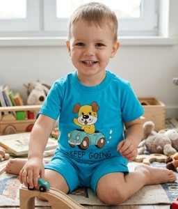 Костюм "Keep going" голубой, мальчик 3-4-5-6 лет