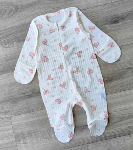 Чоловічок «Happy» молочний, дівчинка 0-3-6-9 місяців