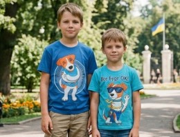 Футболка "Патрон" микс цветов, мальчик 1-2-3-4-5 лет
